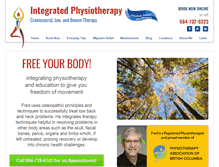 Tablet Screenshot of integratedphysio.com